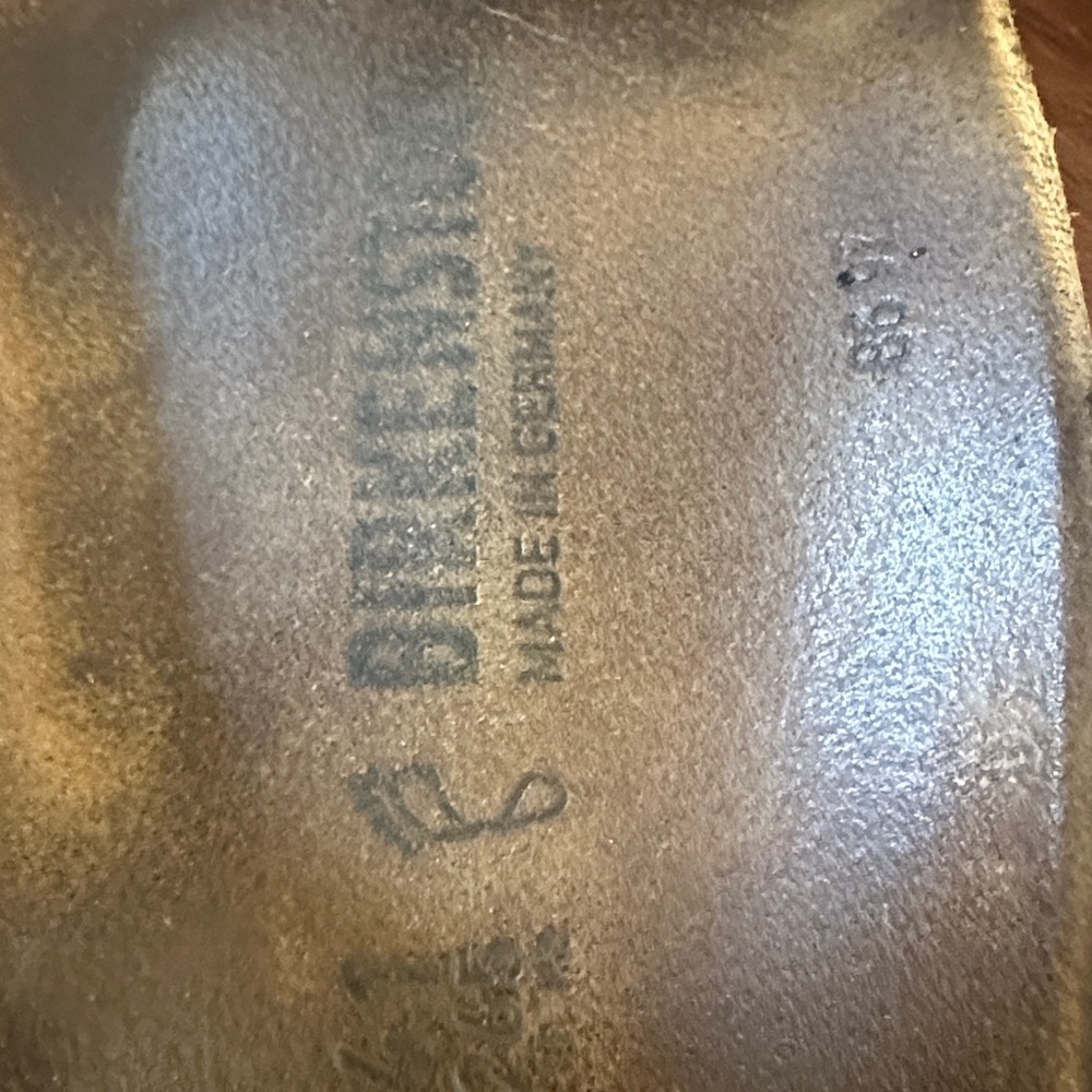 Birkenstock Black and Brown Leather Sandals - Picture 3 of 4